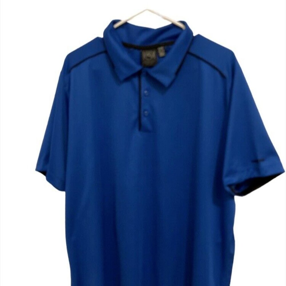 Stormtech Performance Mens Polo Shirt Sz 2XL Short Sleeves Blue